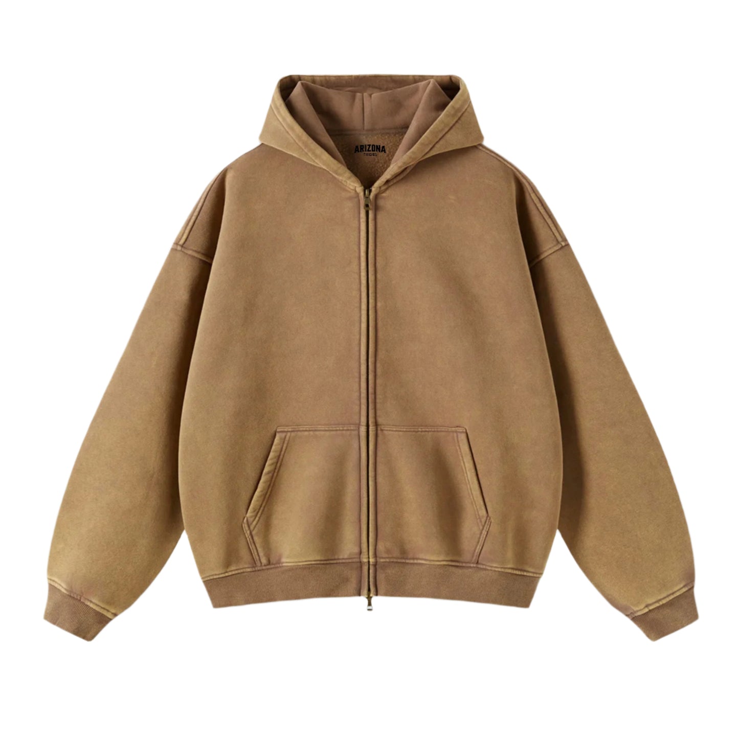 ZAXA - Heavyweight Stone-Washed Zip Hoodie