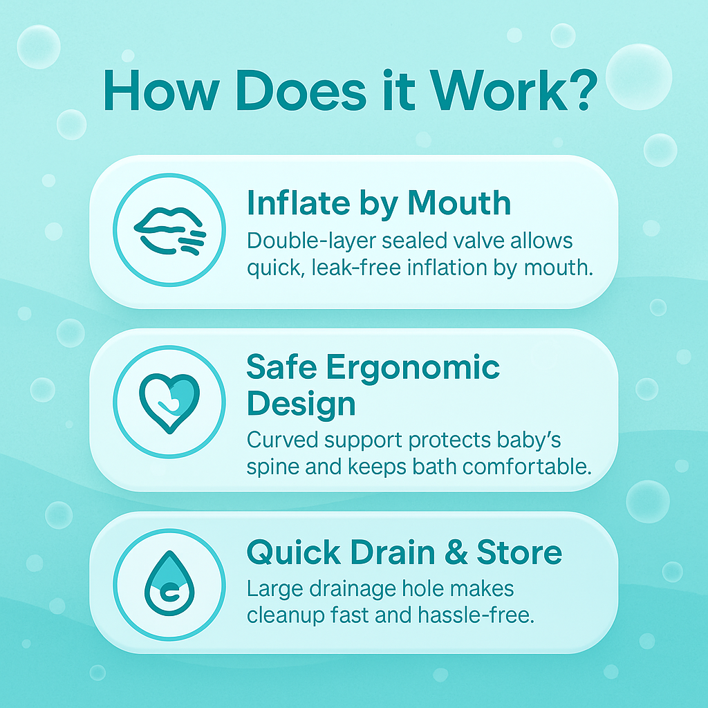 ZAXA Baby Bath Tub – Safe & Foldable
