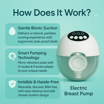 ZAXA Electric Breast Pump – Portable & Quiet