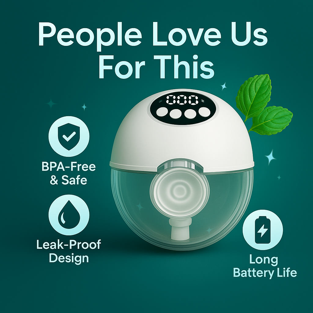 ZAXA Electric Breast Pump – Portable & Quiet