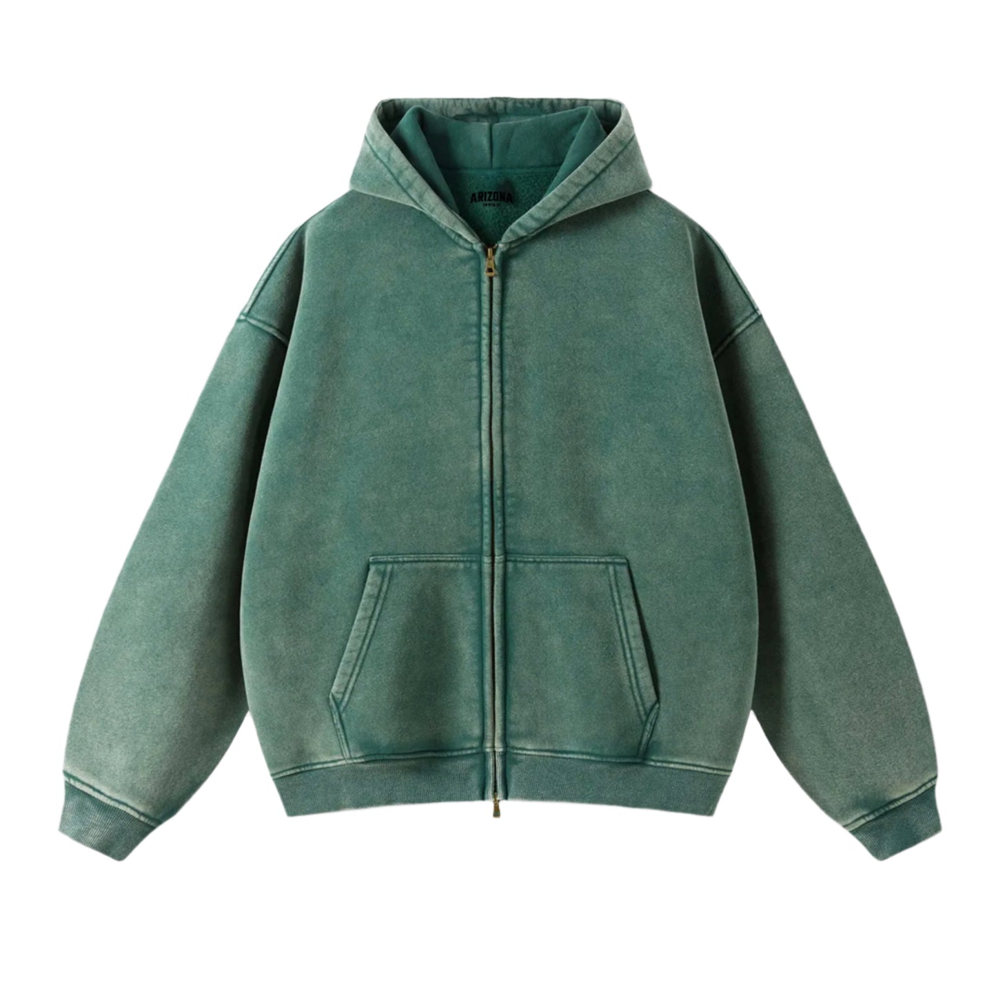 ZAXA - Heavyweight Stone-Washed Zip Hoodie