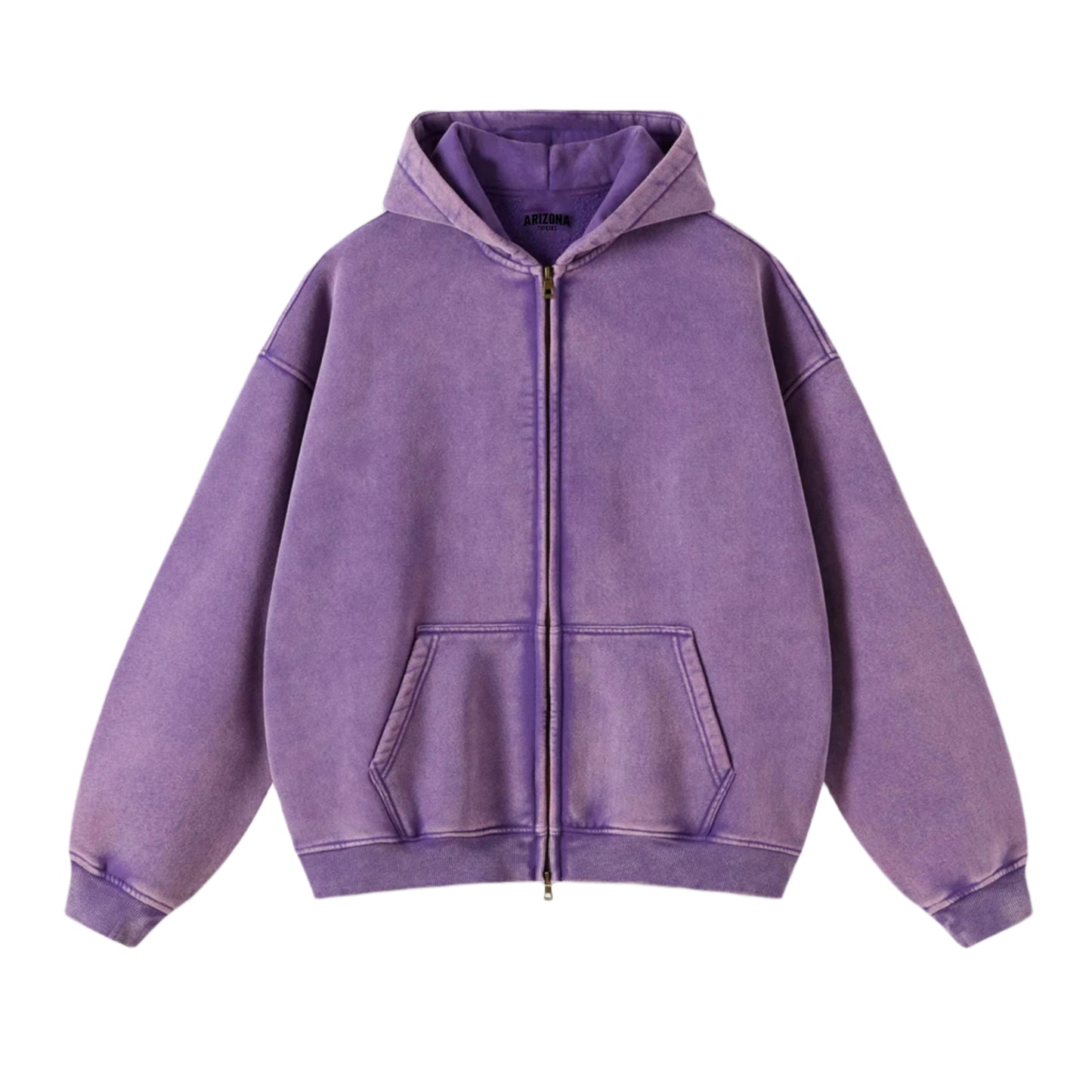 ZAXA - Heavyweight Stone-Washed Zip Hoodie