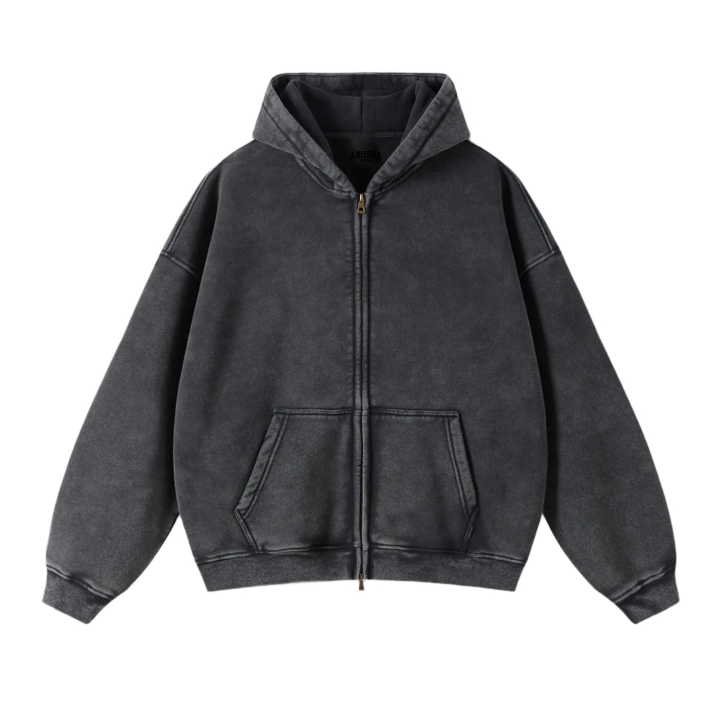 ZAXA - Heavyweight Stone-Washed Zip Hoodie